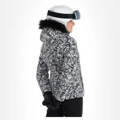 Dare2b, Glamorize III Skijacke Damen Leopard Fusion Print Schwarz, Weiß -Icepeak Geschaft dare2b glamorize iii aa jas gevoerd dames leopard fusion print 22dare2159v4 BI 03