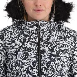 Dare2b, Glamorize III Skijacke Damen Leopard Fusion Print Schwarz, Weiß -Icepeak Geschaft dare2b glamorize iii aa jas gevoerd dames leopard fusion print 22dare2159v4 BI 07
