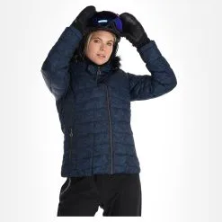 Dare2b, Glamorize III Skijacke Damen Leopard Fusion Print Moonlight Denim Blau -Icepeak Geschaft dare2b glamorize iii aa jas gevoerd dames leopard fusion print 22dare2159v5 BI 04