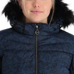 Dare2b, Glamorize III Skijacke Damen Leopard Fusion Print Moonlight Denim Blau -Icepeak Geschaft dare2b glamorize iii aa jas gevoerd dames leopard fusion print 22dare2159v5 BI 07
