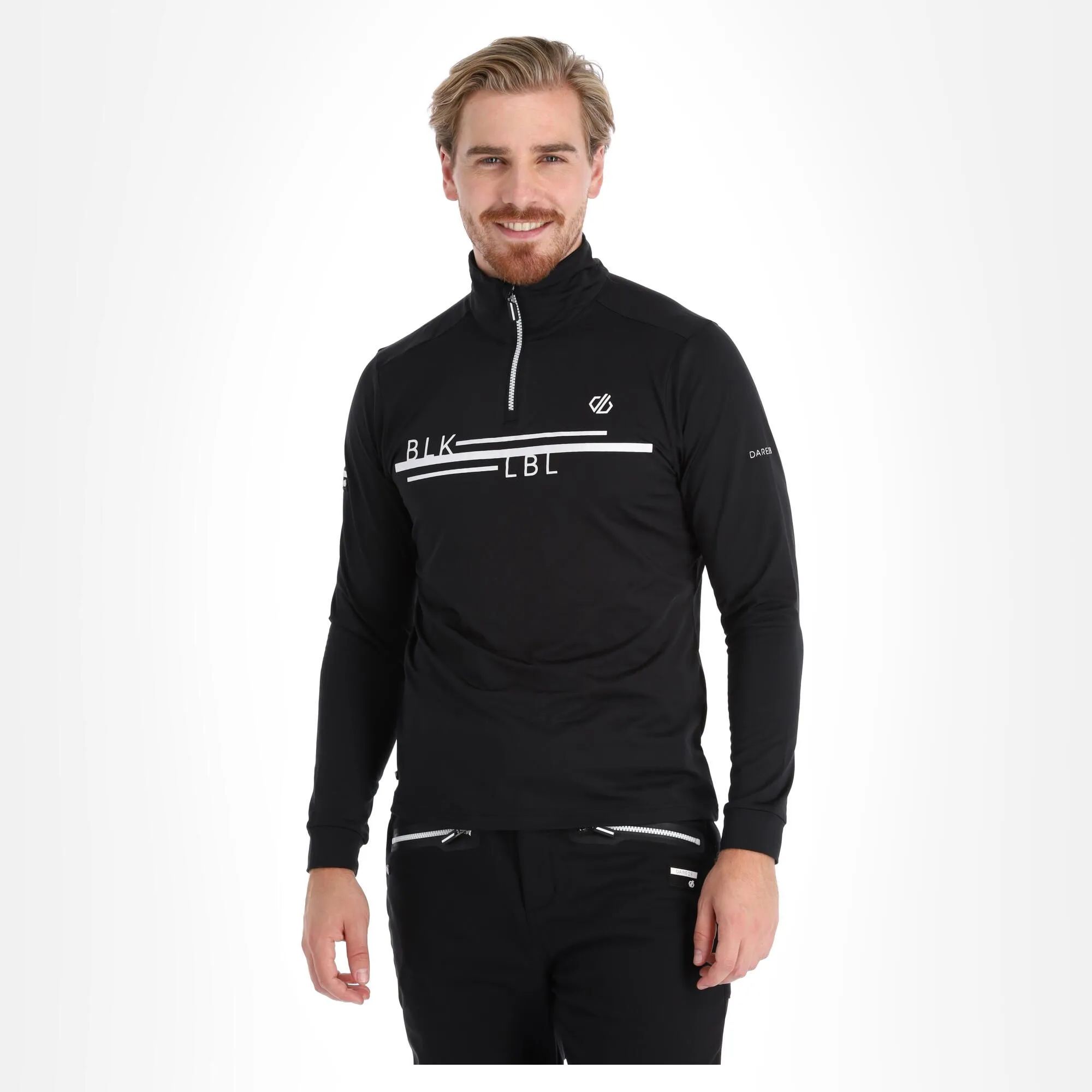 Dare2b, Outstand II Pullover Herren Schwarz 4 Dare2b, Outstand II Pullover Herren Schwarz – Bild 2