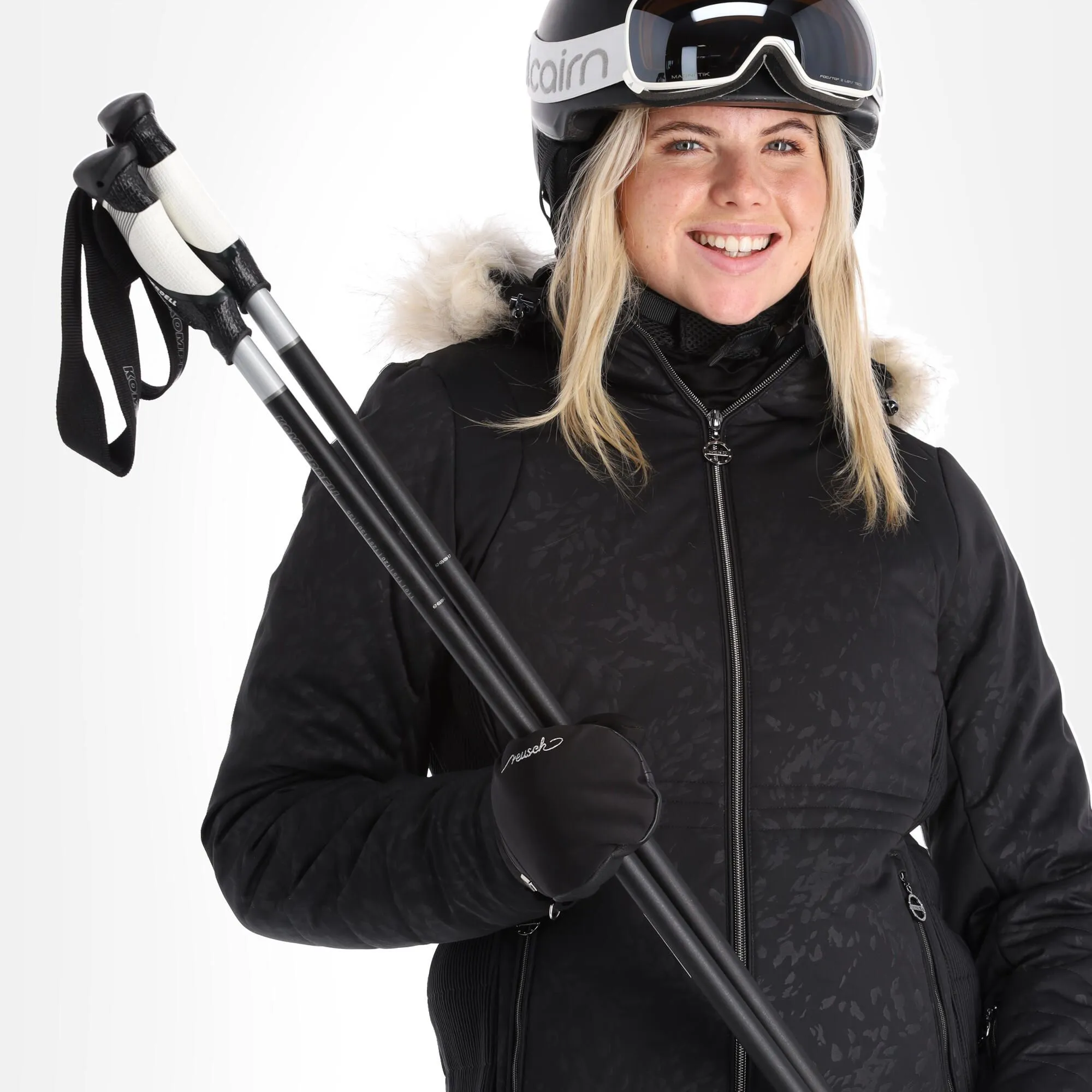 Dare2b, Prestige II Skijacke Damen Cire Petal Print Schwarz 7 Dare2b, Prestige II Skijacke Damen Cire Petal Print Schwarz – Bild 5