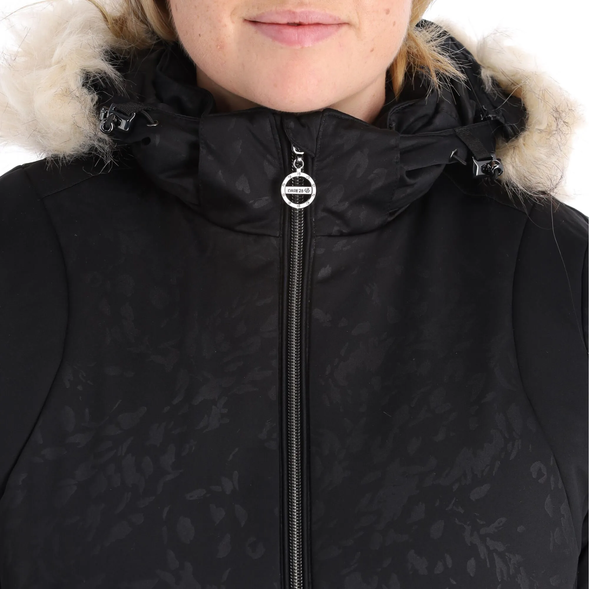 Dare2b, Prestige II Skijacke Damen Cire Petal Print Schwarz 12 Dare2b, Prestige II Skijacke Damen Cire Petal Print Schwarz – Bild 10