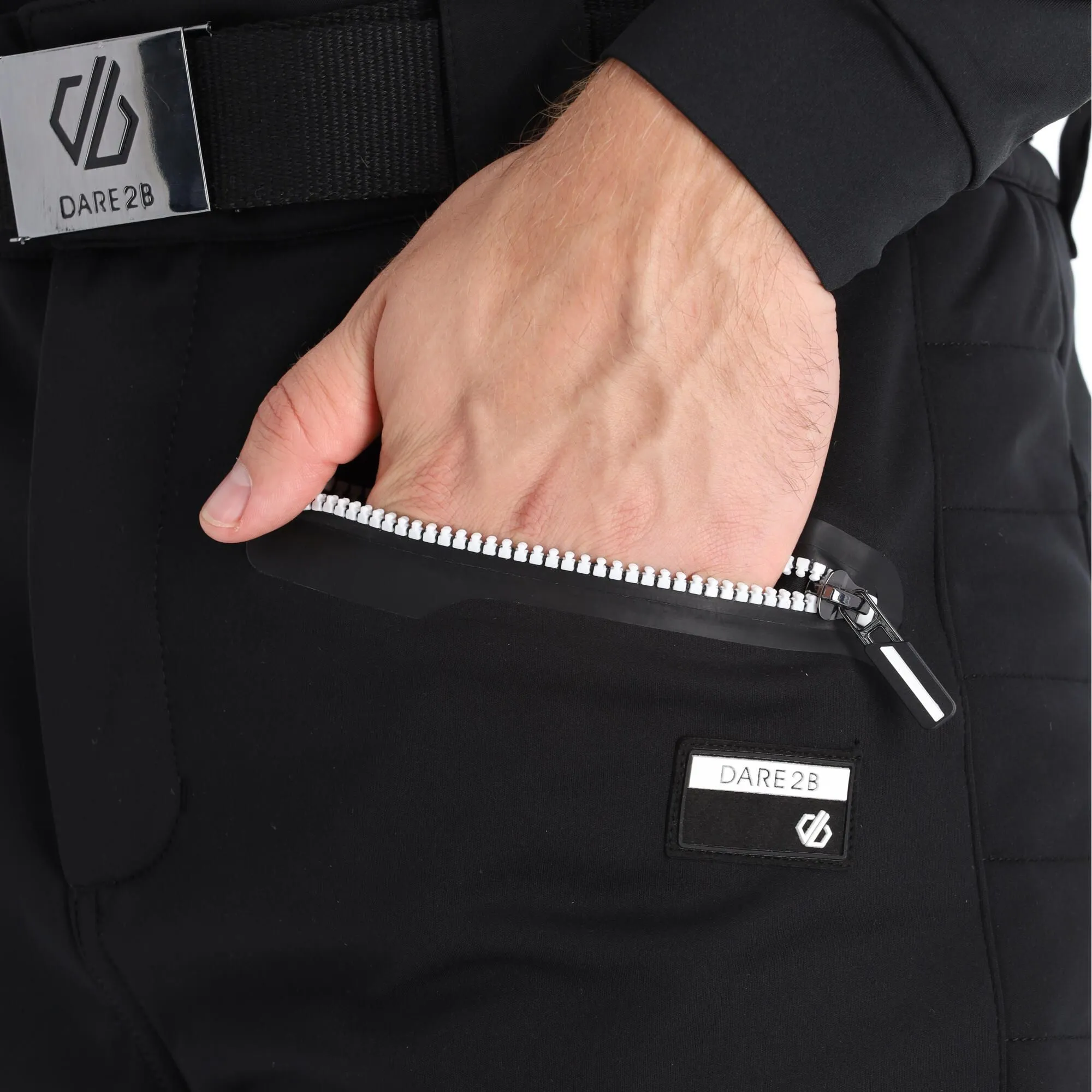 Dare2b, Rise Out II Softshell Skihose Herren Schwarz 10 Dare2b, Rise Out II Softshell Skihose Herren Schwarz – Bild 8