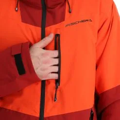 Fischer, Bansko Skijacke Herren Tomato Rot -Icepeak Geschaft fischer bansko aa jas gevoerd heren tomato rood 22fisch107v3 BI 12