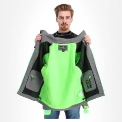 Geographical Norway, Tushiba Men 007 + Bs Softshell Skijacke Herren Light Grau, Grün -Icepeak Geschaft geographical norway tushiba 007 softshell ski jas heren light grijsgroen ac19geow11e 05.3635