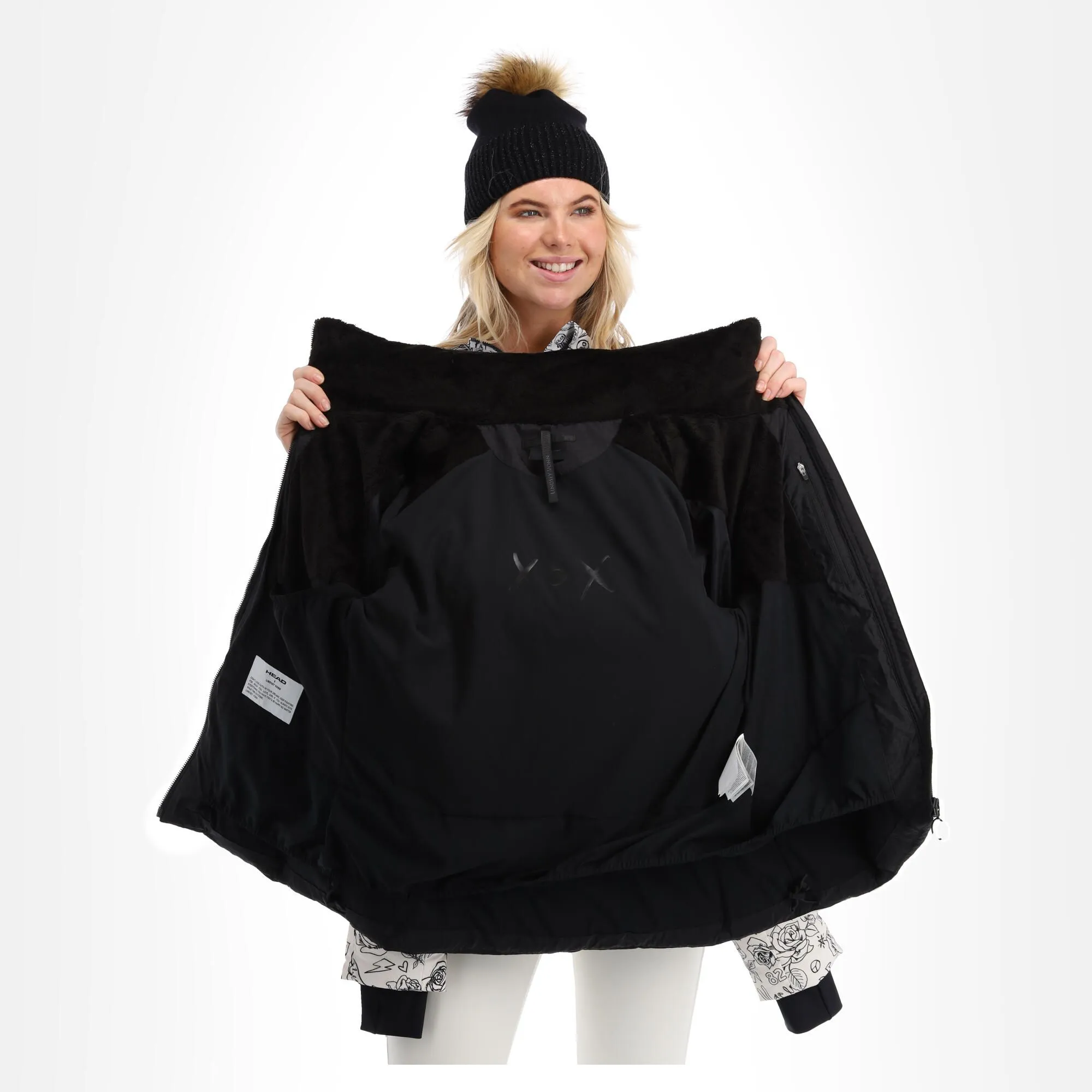 Head, Ashley Skijacke Damen Legacy Print Ivory Weiß 8 Head, Ashley Skijacke Damen Legacy Print Ivory Weiß – Bild 6