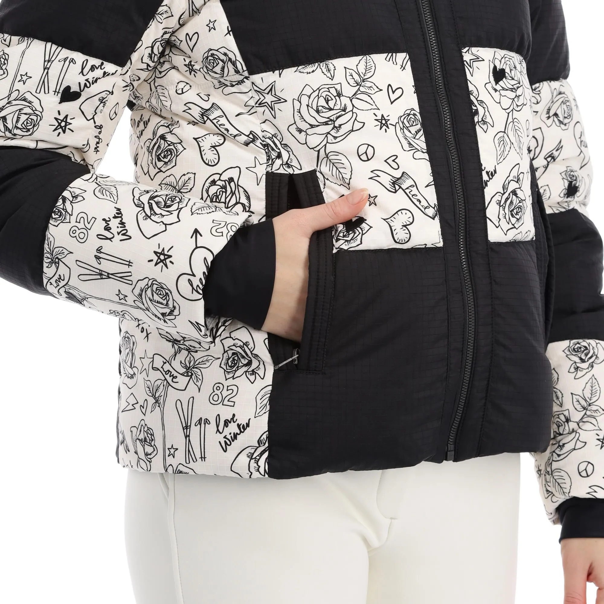 Head, Ashley Skijacke Damen Legacy Print Ivory Weiß 11 Head, Ashley Skijacke Damen Legacy Print Ivory Weiß – Bild 9