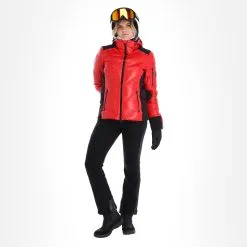 Head, Frost Skijacke Damen Metallic Rot