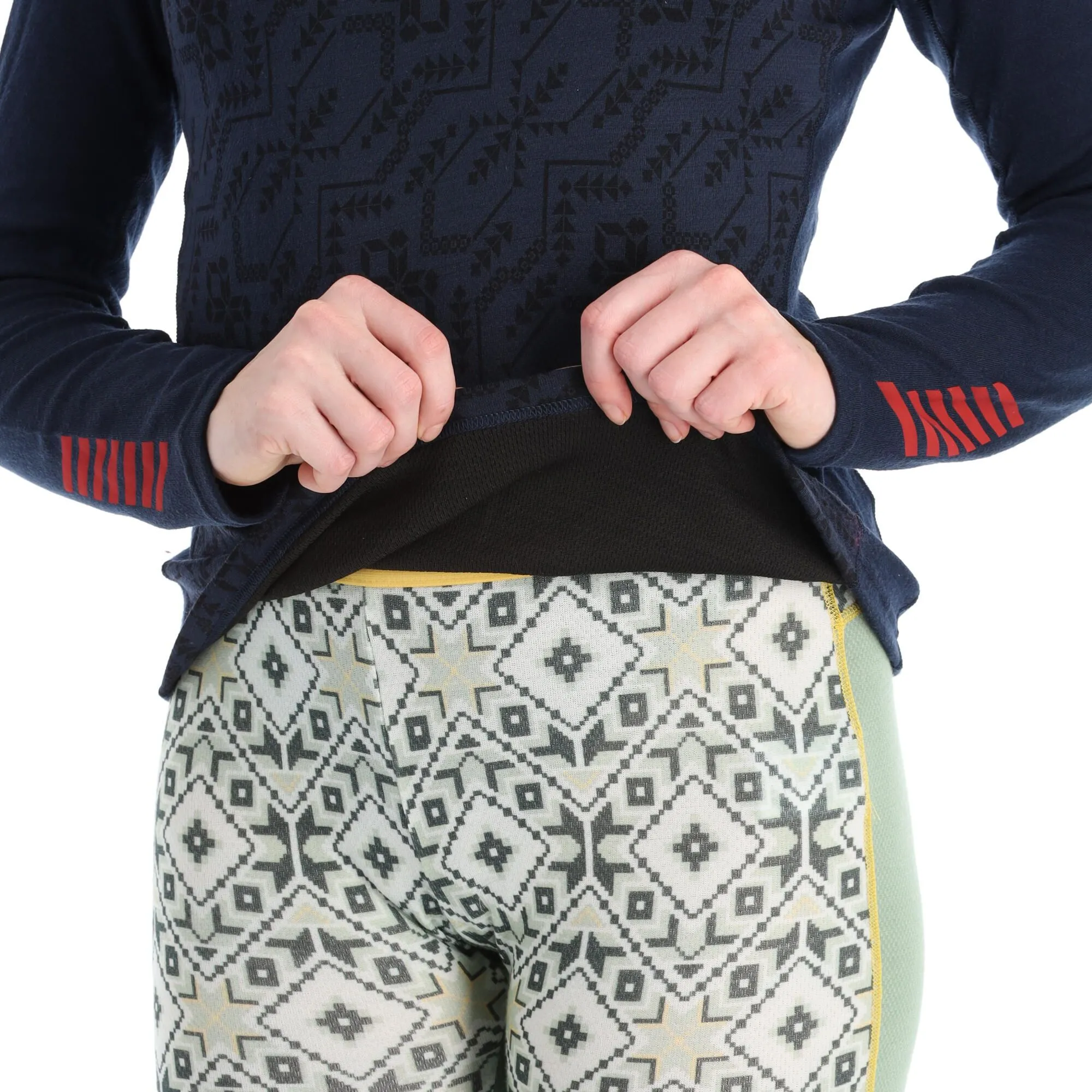 Helly Hansen, Lifa Merino 1/2 Zip Thermoshirt Damen Navy Deco Flower Blau 8 Helly Hansen, Lifa Merino 1/2 Zip Thermoshirt Damen Navy Deco Flower Blau – Bild 6