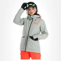 Helly Hansen, Powderqueen 3.0 Skijacke Damen Jade 2.0 Melange Grün -Icepeak Geschaft helly hansen powderqueen 3 0 aa jas gevoerd dames jade 2 0 22helly113v1 BI 02