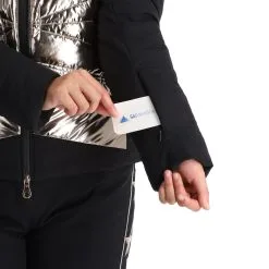 High Society, Harper Skijacke Damen Caramel Braun, Schwarz -Icepeak Geschaft high society ski jacket aa jas gevoerd dames caramel bruin zwart 22highs101v2 BI 08