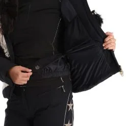 High Society, Harper Skijacke Damen Caramel Braun, Schwarz -Icepeak Geschaft high society ski jacket aa jas gevoerd dames caramel bruin zwart 22highs101v2 BI 10