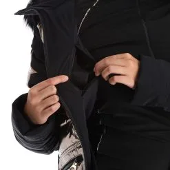 High Society, Harper Skijacke Damen Caramel Braun, Schwarz -Icepeak Geschaft high society ski jacket aa jas gevoerd dames caramel bruin zwart 22highs101v2 BI 13