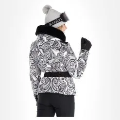 High Society, Elea Skijacke Damen Paisley Print Schwarz -Icepeak Geschaft high society ski jacket aa jas gevoerd dames paisley print zwart 22highs106v2 BI 03