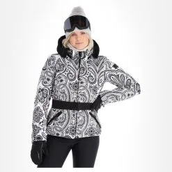 High Society, Elea Skijacke Damen Paisley Print Schwarz -Icepeak Geschaft high society ski jacket aa jas gevoerd dames paisley print zwart 22highs106v2 BI 04