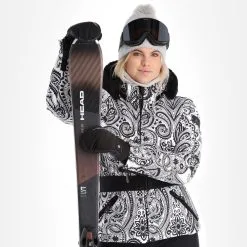 High Society, Elea Skijacke Damen Paisley Print Schwarz -Icepeak Geschaft high society ski jacket aa jas gevoerd dames paisley print zwart 22highs106v2 BI 05