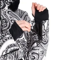 High Society, Elea Skijacke Damen Paisley Print Schwarz -Icepeak Geschaft high society ski jacket aa jas gevoerd dames paisley print zwart 22highs106v2 BI 14