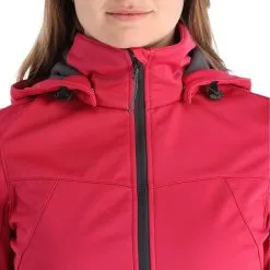 Icepeak, Boise Softshell Skijacke Damen Bordeaux Rot -Icepeak Geschaft icepeak boise ac softshell jas dames bordeaux rood AC21ice216b BI 06