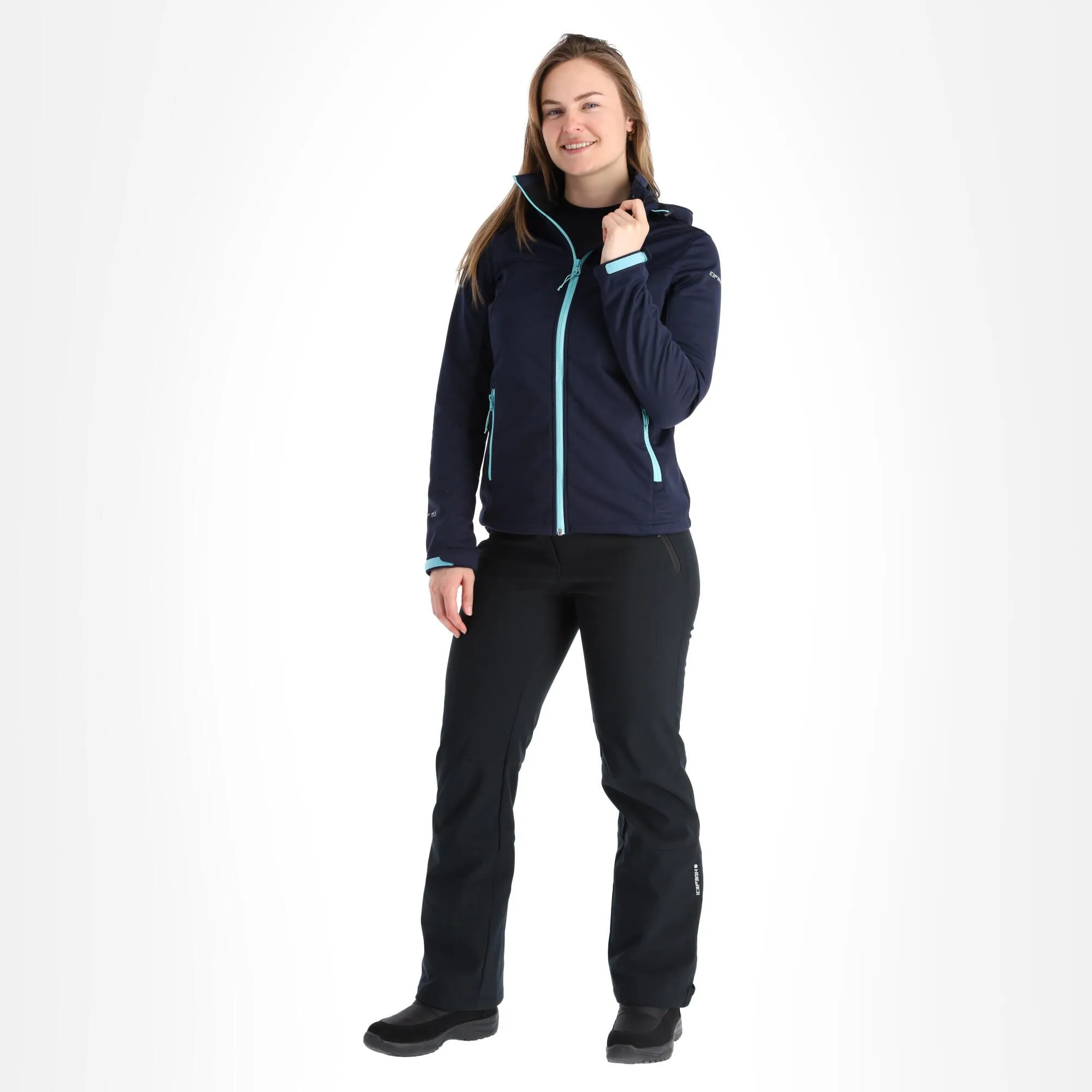 Icepeak, Boise Softshell Skijacke Damen Dark Blau 3 Icepeak, Boise Softshell Skijacke Damen Dark Blau