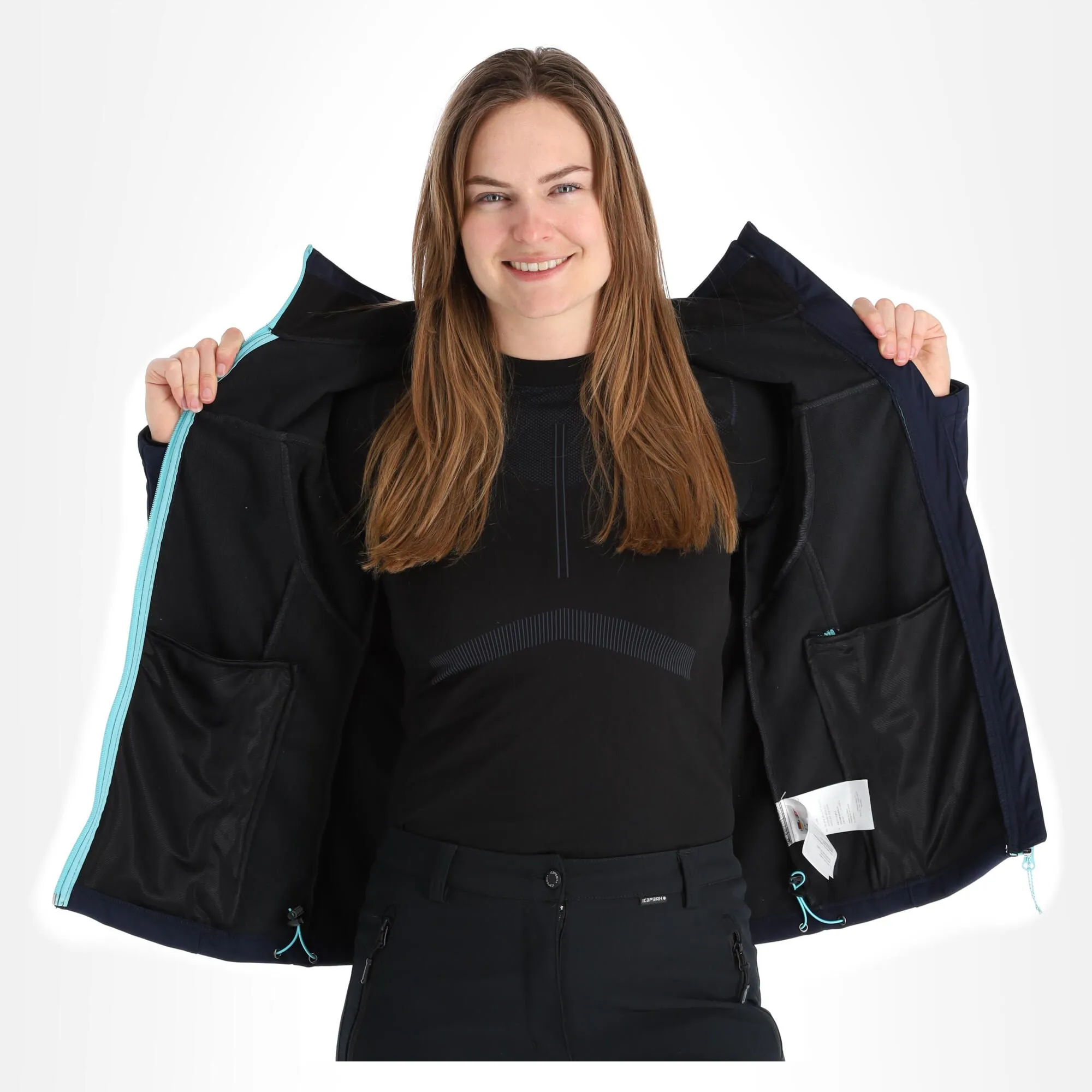 Icepeak, Boise Softshell Skijacke Damen Dark Blau 7 Icepeak, Boise Softshell Skijacke Damen Dark Blau – Bild 5