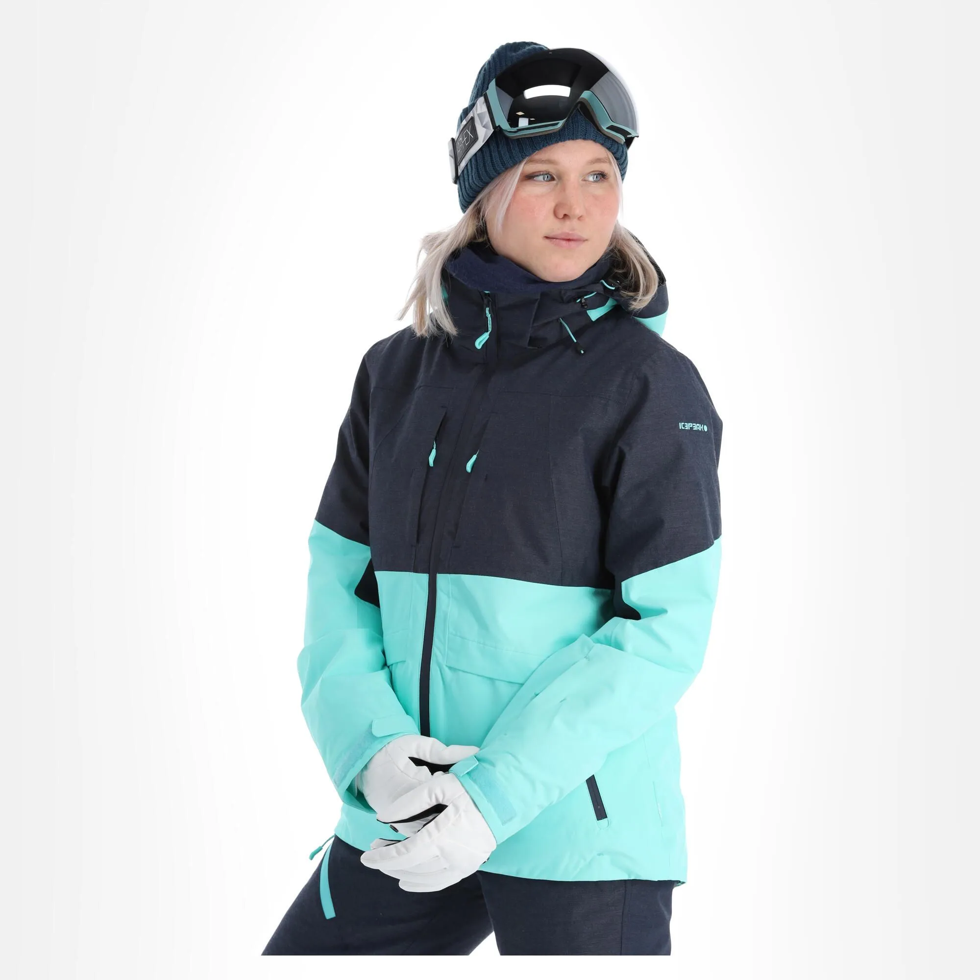 Icepeak, Cornell Skijacke Damen Turquoise Blau 6 Icepeak, Cornell Skijacke Damen Turquoise Blau – Bild 4