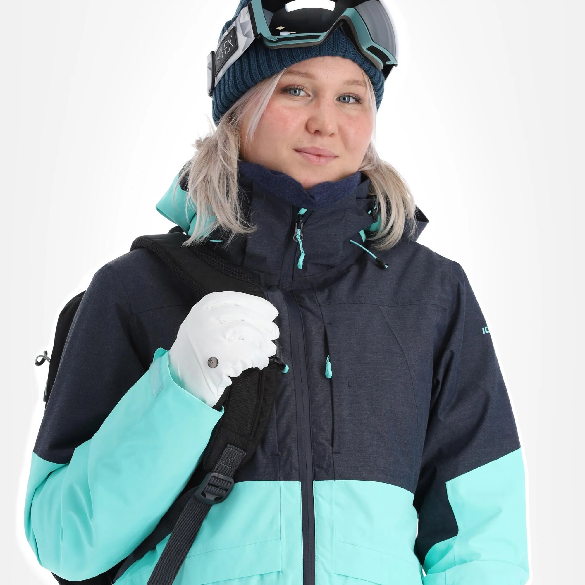 Icepeak, Cornell Skijacke Damen Turquoise Blau 7 Icepeak, Cornell Skijacke Damen Turquoise Blau – Bild 5