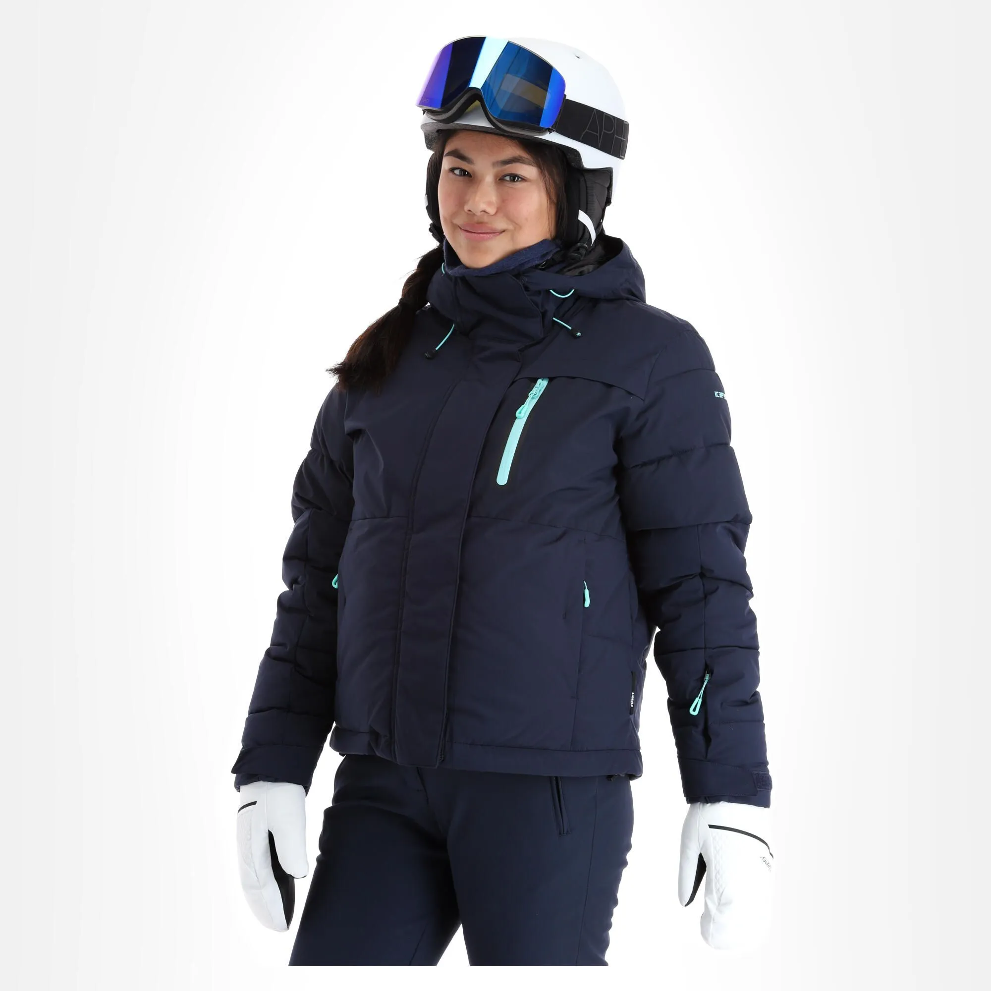 Icepeak, Creola Skijacke Damen Dark Blau 4 Icepeak, Creola Skijacke Damen Dark Blau – Bild 2