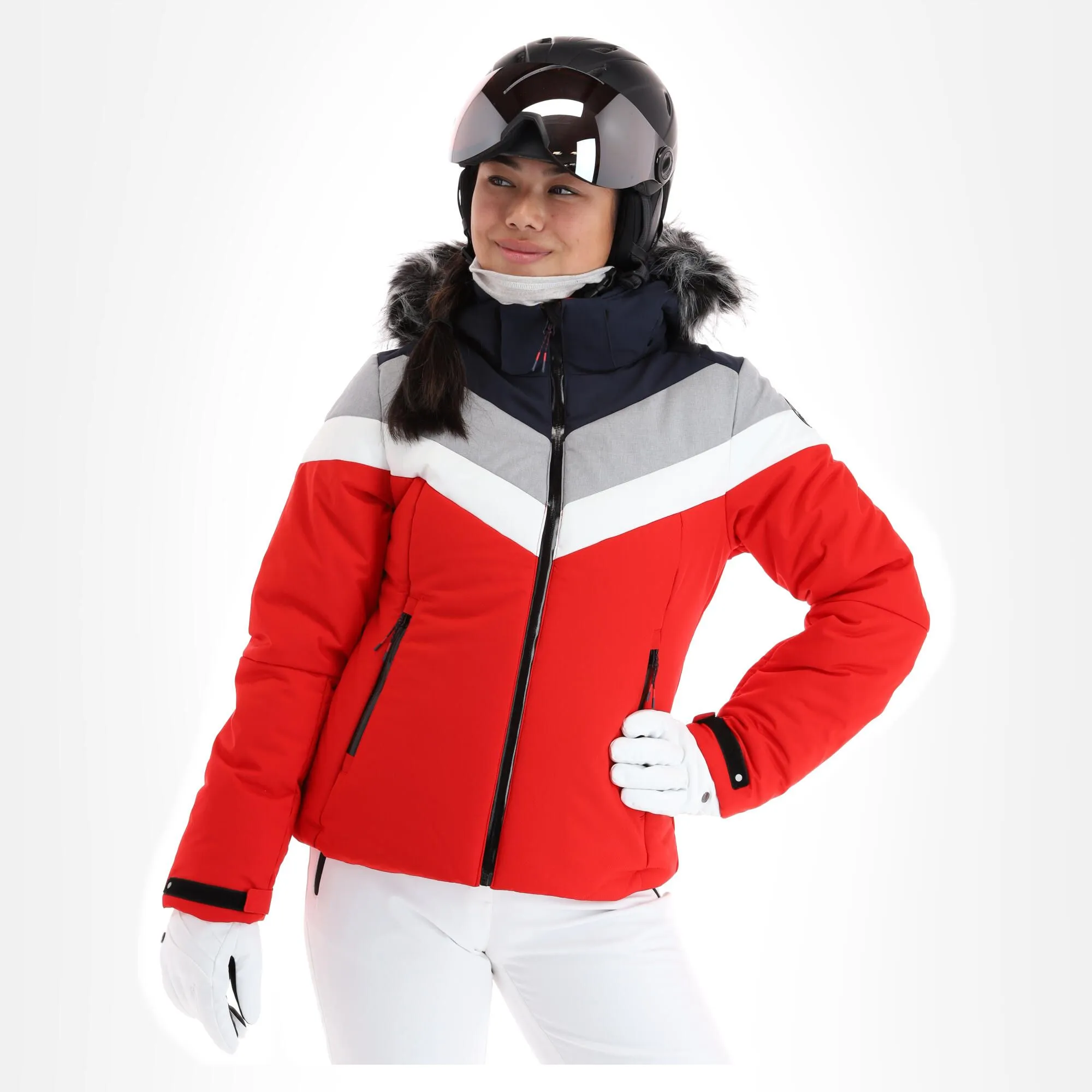 Icepeak, Electra Skijacke Damen Classic Rot 4 Icepeak, Electra Skijacke Damen Classic Rot – Bild 2
