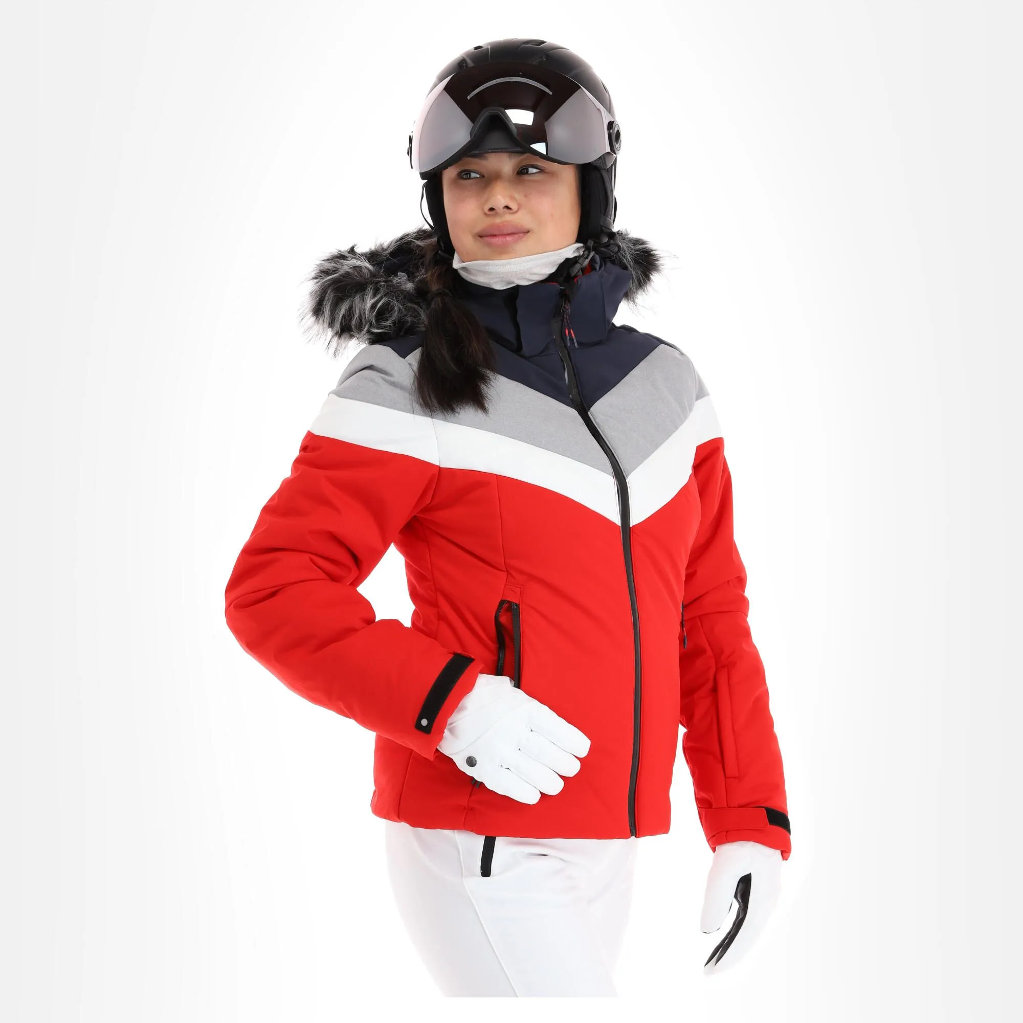 Icepeak, Electra Skijacke Damen Classic Rot 6 Icepeak, Electra Skijacke Damen Classic Rot – Bild 4