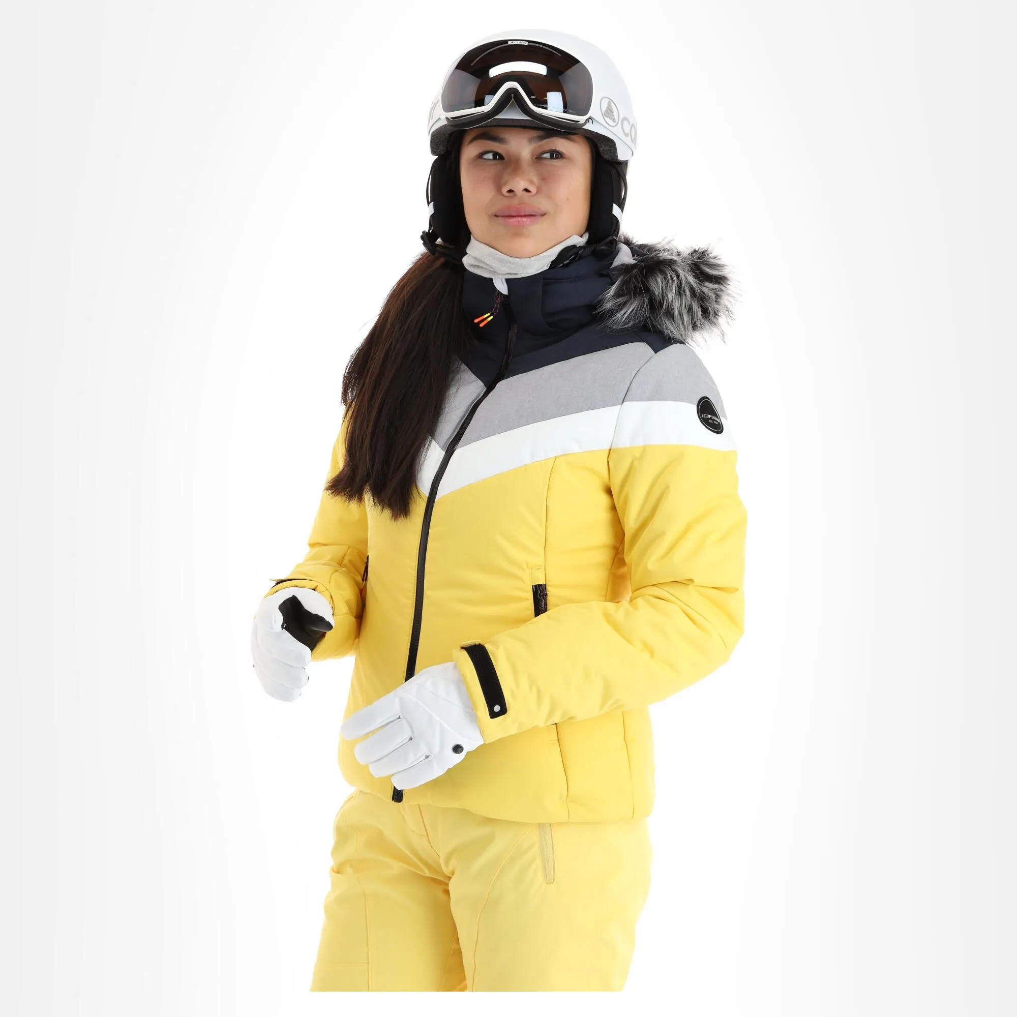 Icepeak, Electra Skijacke Damen Light Gelb 4 Icepeak, Electra Skijacke Damen Light Gelb – Bild 2