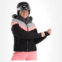 Icepeak, Electra Skijacke Damen Schwarz -Icepeak Geschaft icepeak electra aa jas gevoerd dames zwart 22icepe202v1 BI 04