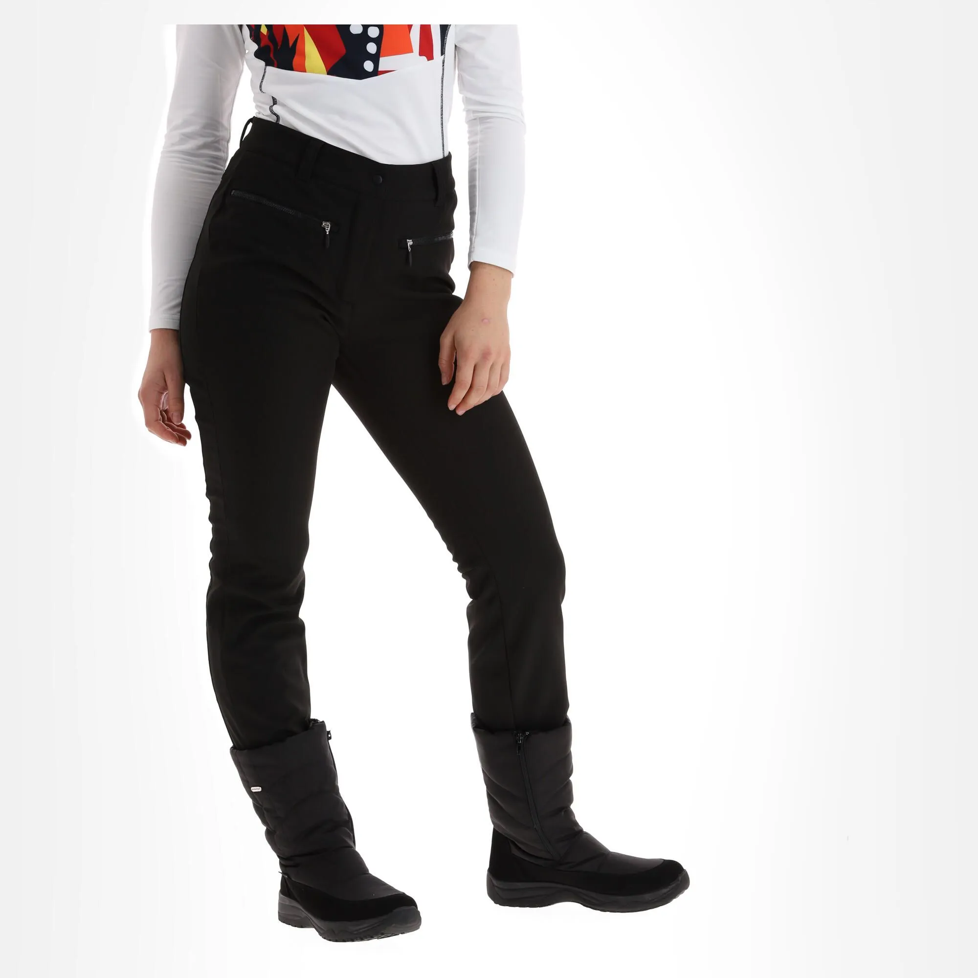 Icepeak, Enigma Softshell Skihose Damen Schwarz 6 Icepeak, Enigma Softshell Skihose Damen Schwarz – Bild 4