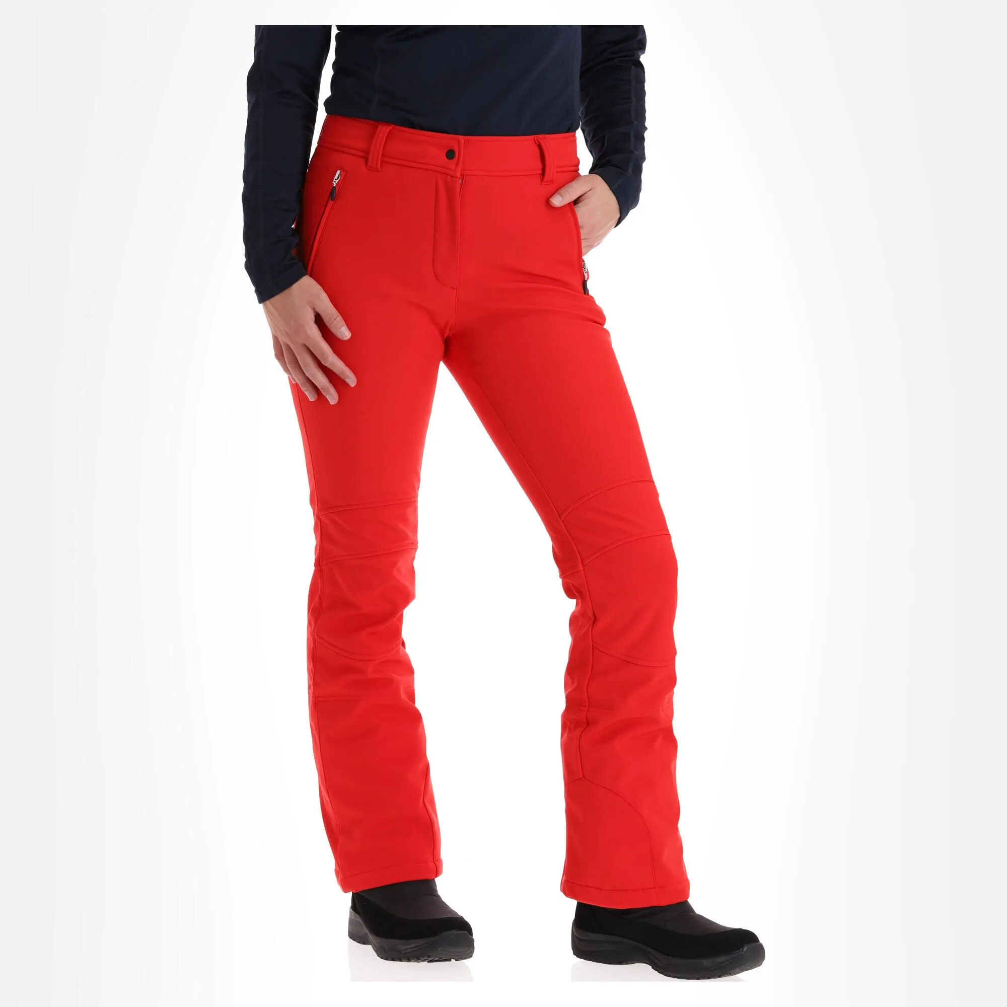 Icepeak, Entiat Softshell Skihose Damen Classic Rot 6 Icepeak, Entiat Softshell Skihose Damen Classic Rot – Bild 4