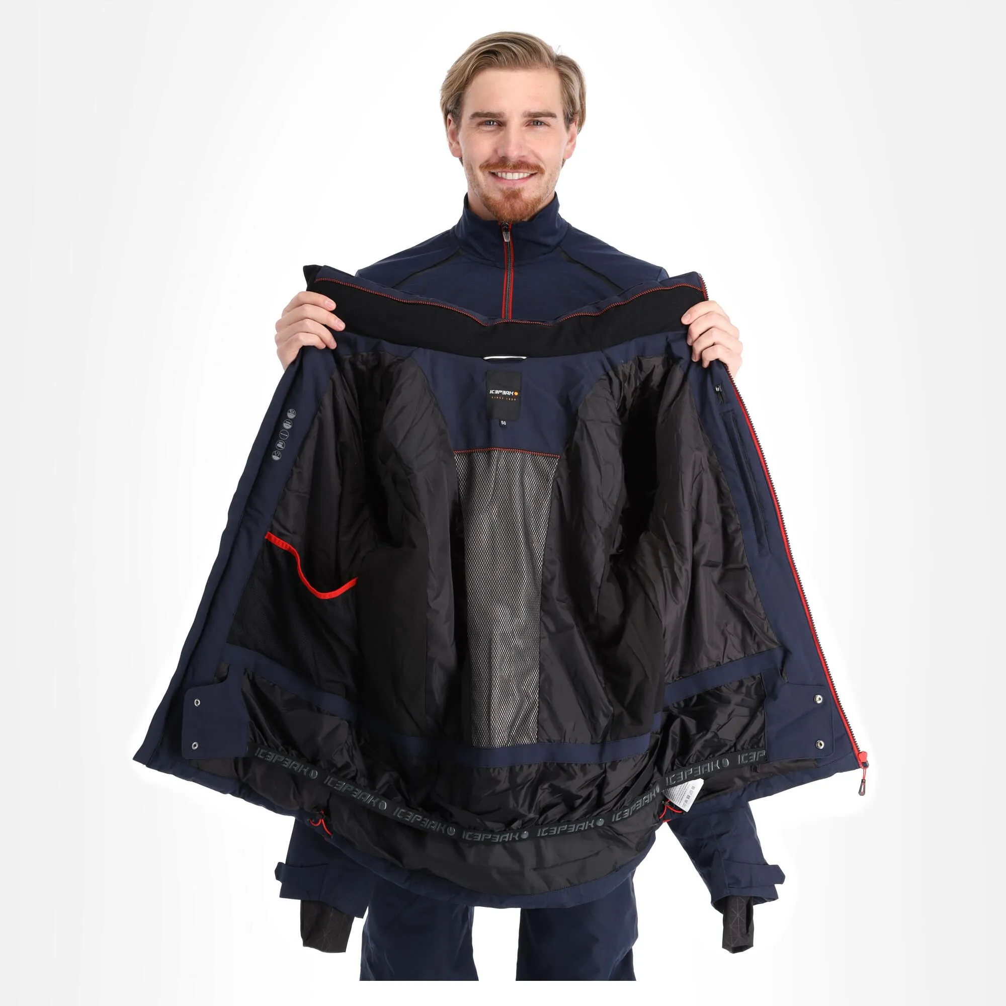 Icepeak, Essen Skijacke Herren Dark Blau 8 Icepeak, Essen Skijacke Herren Dark Blau – Bild 6