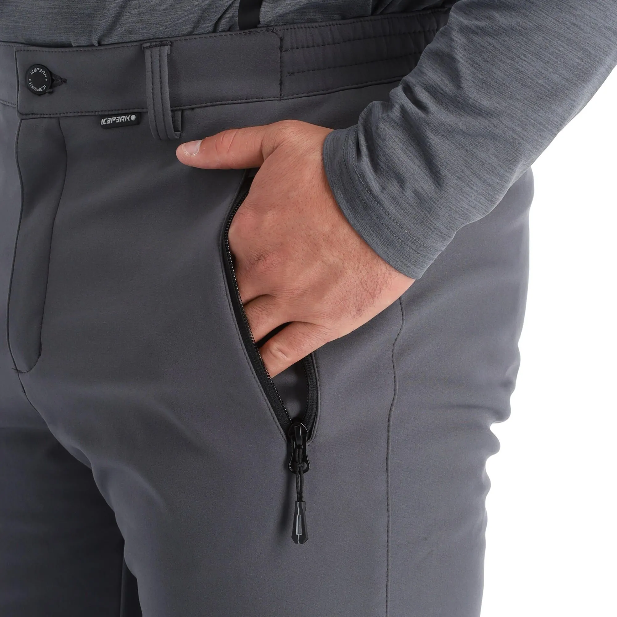 Icepeak, Frankfurt Softshell Skihose Herren Granite Grau 9 Icepeak, Frankfurt Softshell Skihose Herren Granite Grau – Bild 7
