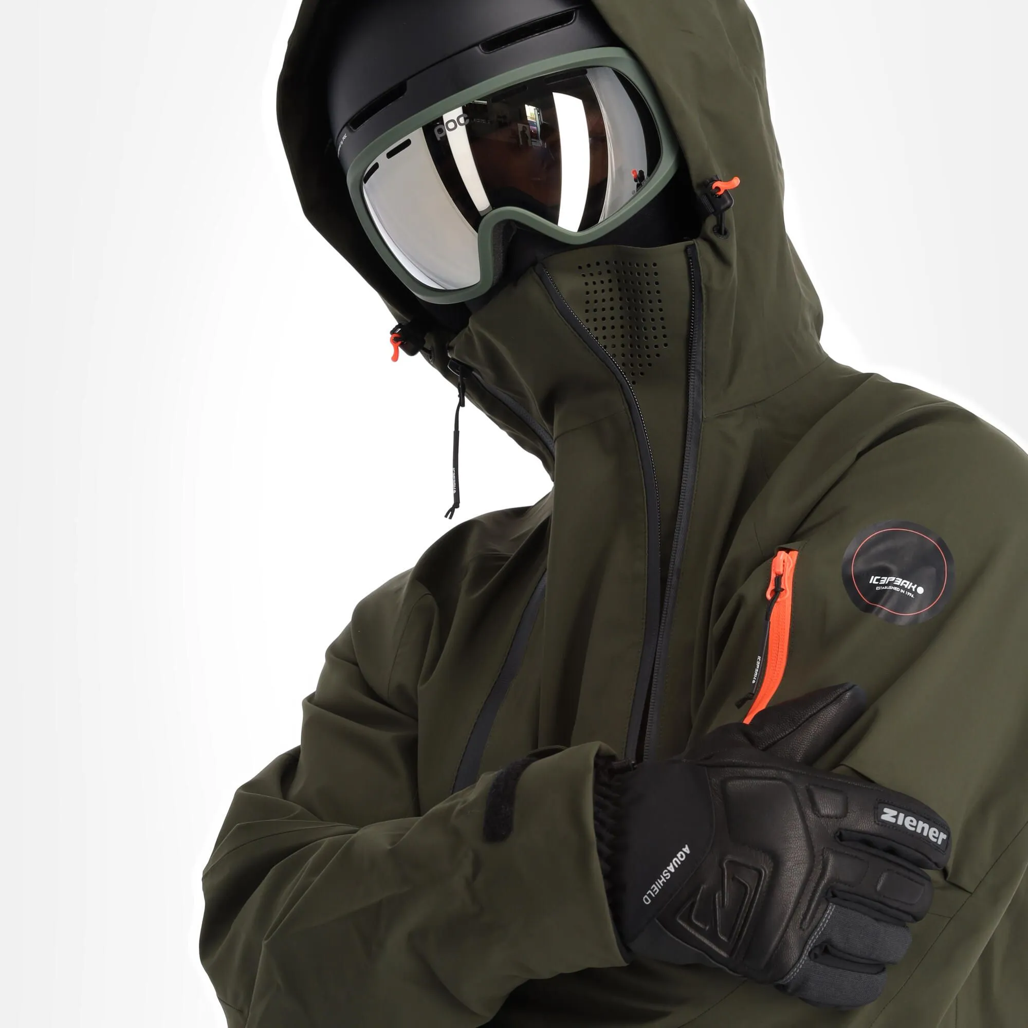 Icepeak, Manteca Skijacke Herren Dark Olive Grün 8 Icepeak, Manteca Skijacke Herren Dark Olive Grün – Bild 6