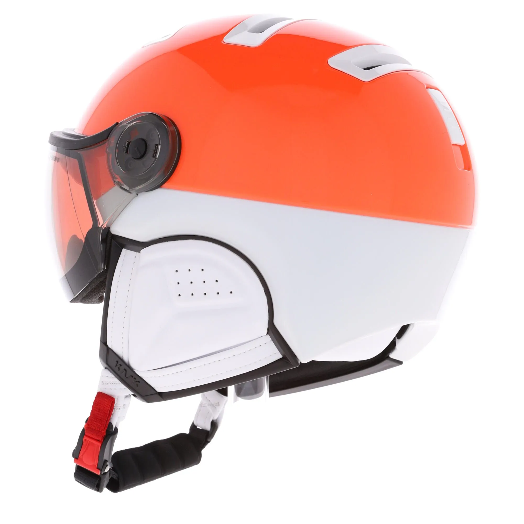 Kask, Class Sport Photochromic Skihelm Mit Visier Unisex Fluo Orange 4 Kask, Class Sport Photochromic Skihelm Mit Visier Unisex Fluo Orange – Bild 2