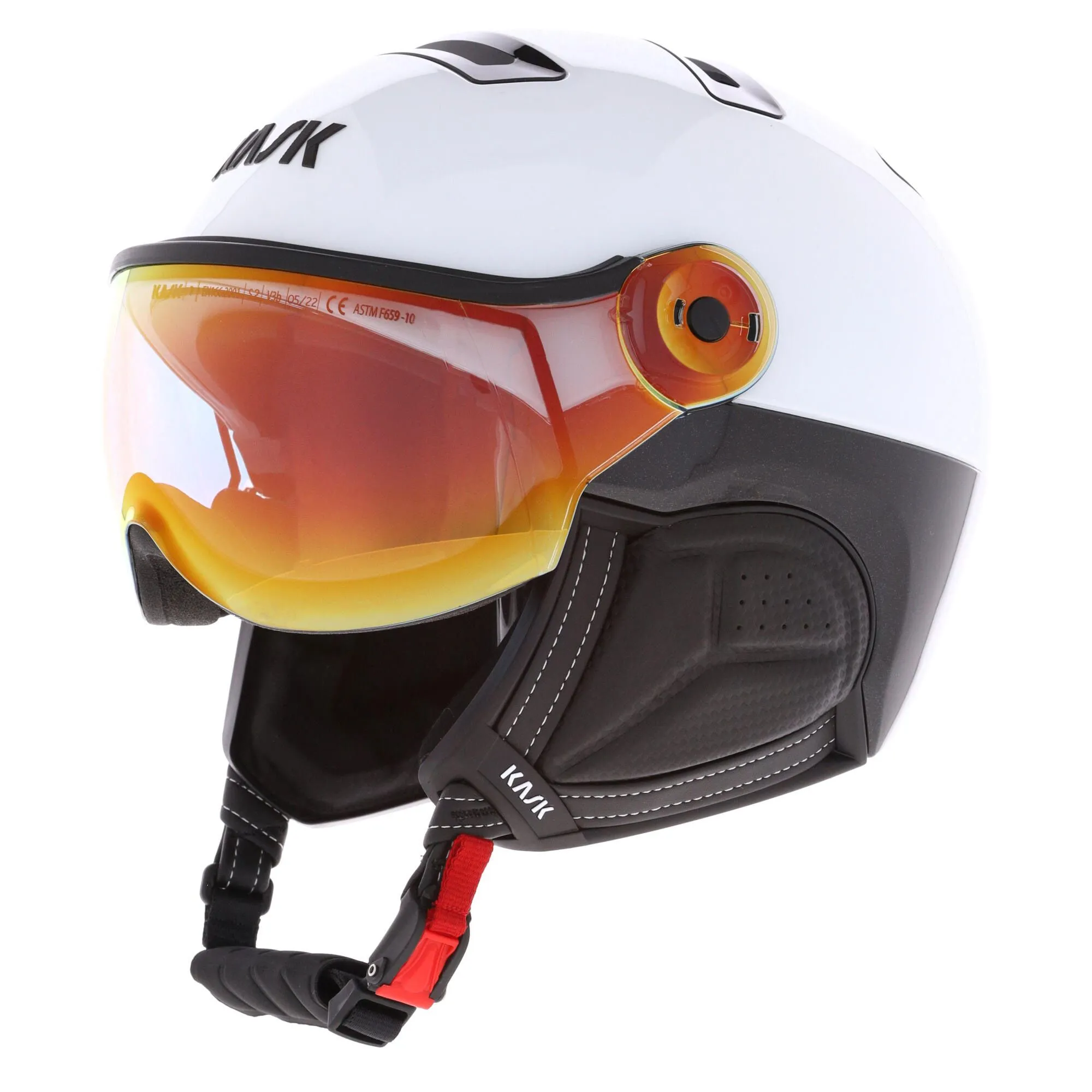 Kask, Montecarlo Visor Skihelm Mit Visier Unisex Weiß 3 Kask, Montecarlo Visor Skihelm Mit Visier Unisex Weiß