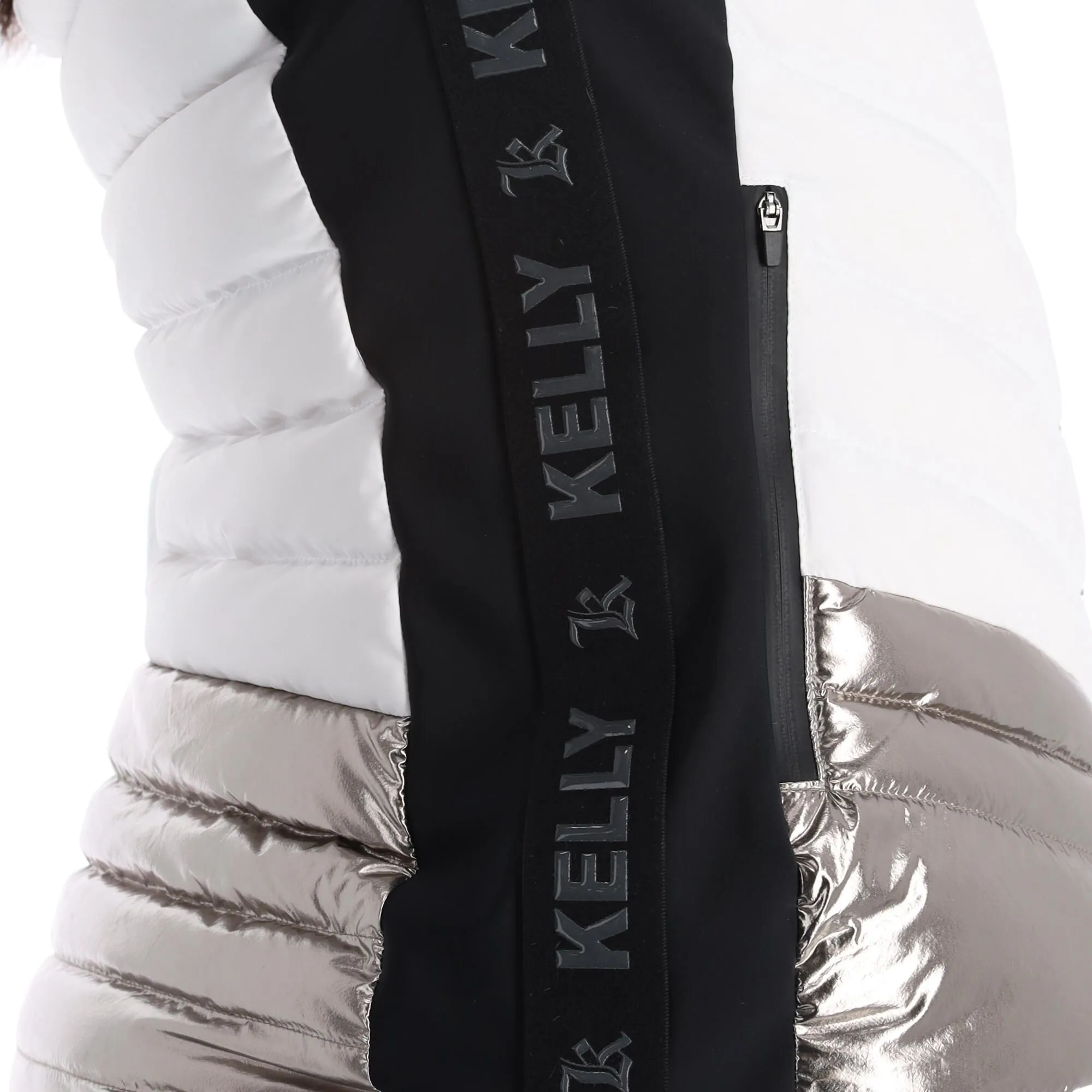 Kelly, Down Jacket Skijacke Damen Stone Weiß 17 Kelly, Down Jacket Skijacke Damen Stone Weiß – Bild 15