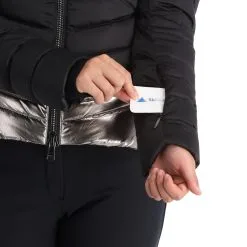 Kelly, Down Jacket Skijacke Damen Stone Schwarz -Icepeak Geschaft kelly down jacket aa jas gevoerd dames stone zwart 22kelly101v1 BI 08