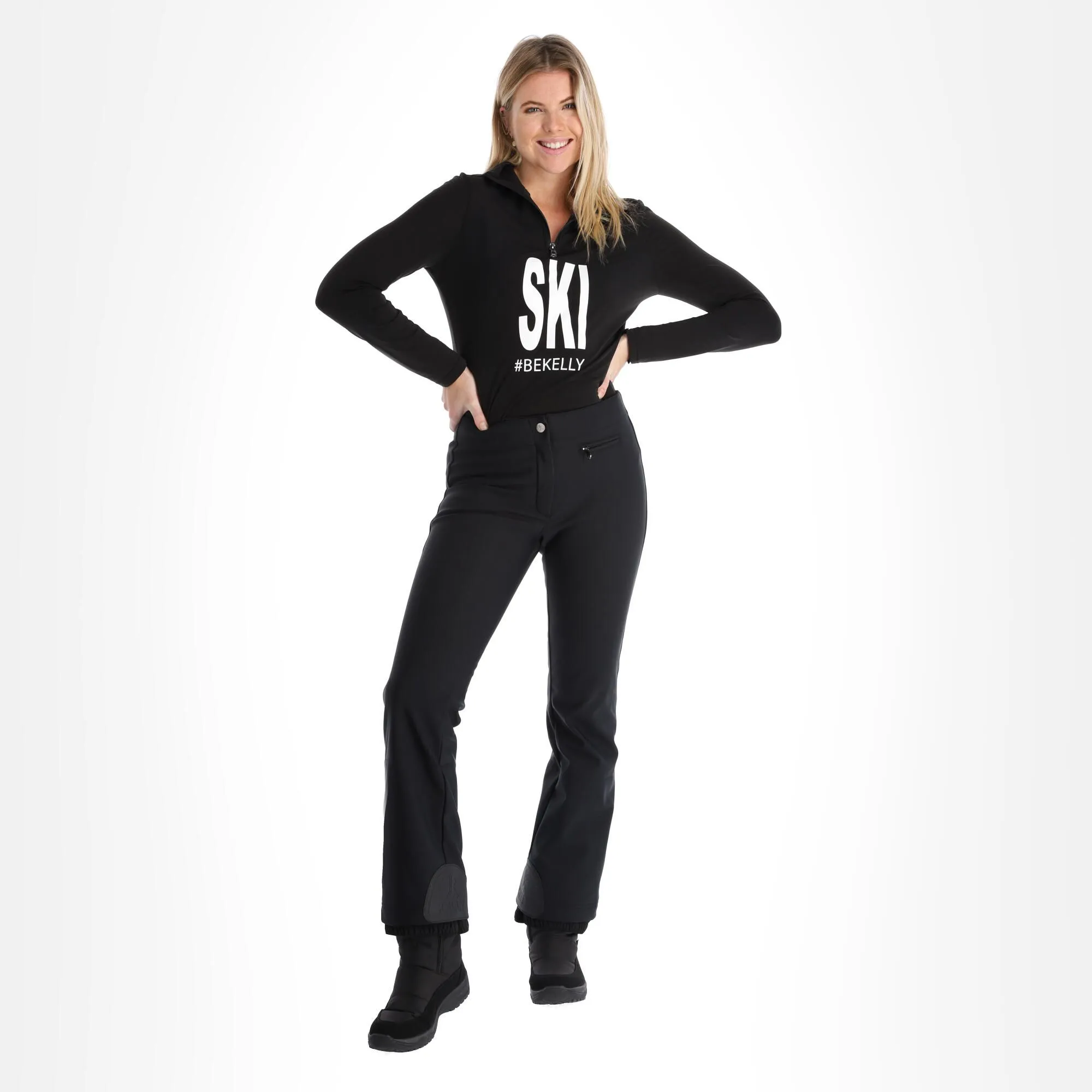 Kelly, Softshell Pants Softshell Skihose Damen Schwarz 3 Kelly, Softshell Pants Softshell Skihose Damen Schwarz