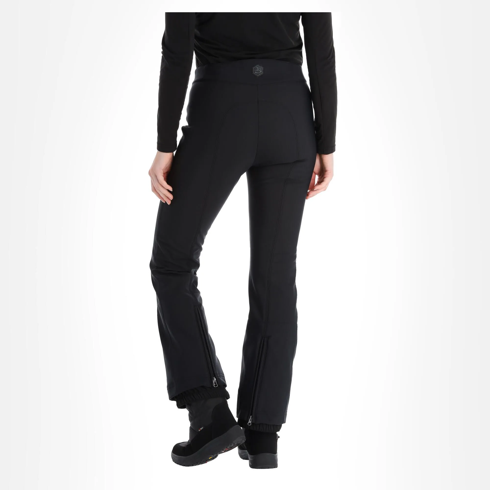 Kelly, Softshell Pants Softshell Skihose Damen Schwarz 5 Kelly, Softshell Pants Softshell Skihose Damen Schwarz – Bild 3