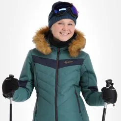 Kilpi, Alisia-W Skijacke Übergröße Damen Dark Grün -Icepeak Geschaft kilpi alisia w aa jas gevoerd plus size dames dark groen 22kilpi126v1 BI 05