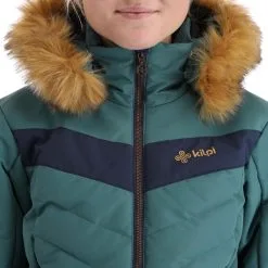 Kilpi, Alisia-W Skijacke Übergröße Damen Dark Grün -Icepeak Geschaft kilpi alisia w aa jas gevoerd plus size dames dark groen 22kilpi126v1 BI 12