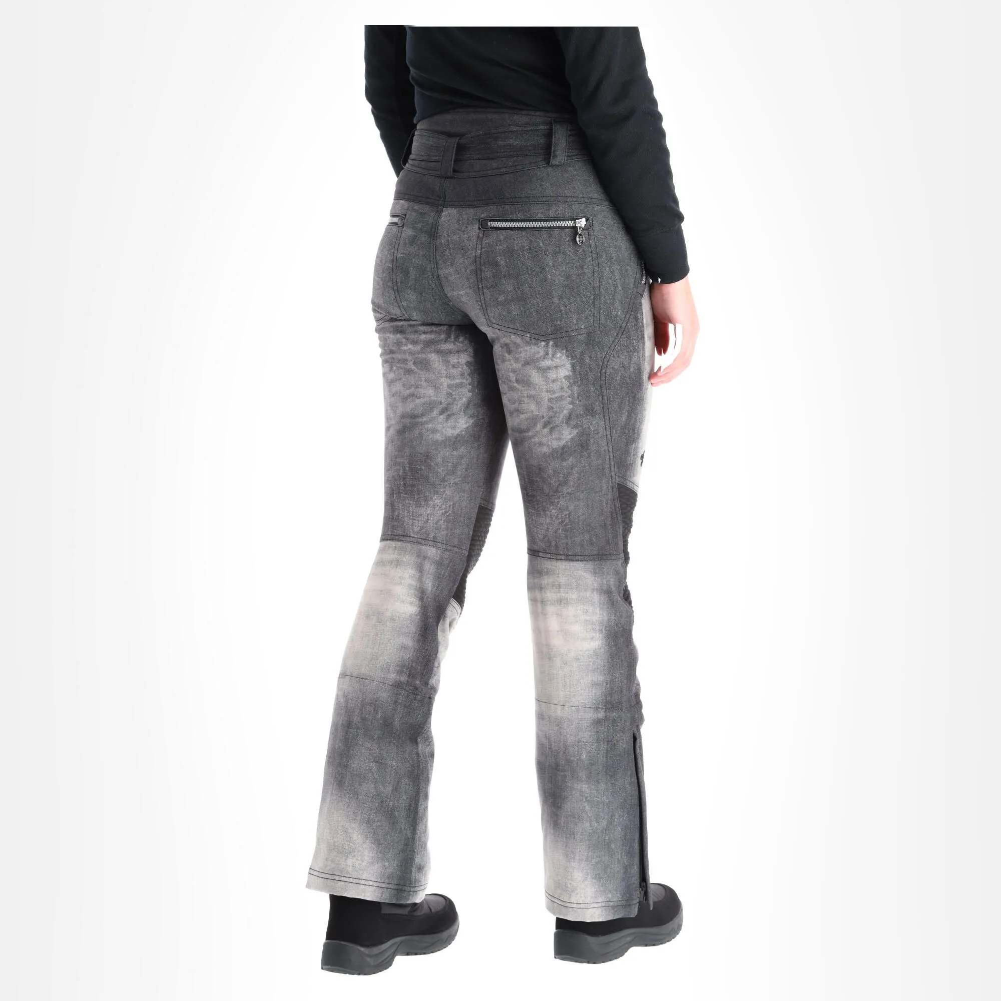 Kilpi, Jeanso-W Softshell Skihose Übergröße Damen Schwarz 5 Kilpi, Jeanso-W Softshell Skihose Übergröße Damen Schwarz – Bild 3