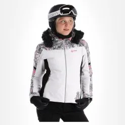 Kilpi, Lena-W Skijacke Beheiztes Modell Damen Weiß -Icepeak Geschaft kilpi lena w aa jas gevoerd dames wit 22kilpi103v1 BI 02
