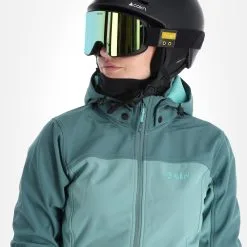 Kilpi, Ravia-W Softshell Skijacke Damen Dark Grün 16 Kilpi, Ravia-W Softshell Skijacke Damen Dark Grün -Icepeak Geschaft kilpi ravia w ac softshell jas dames dark groen 22kilpi109v5 BI 05