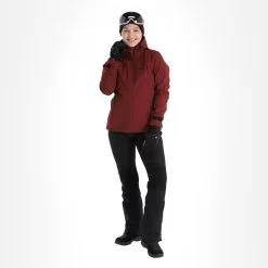 Kilpi, Ravia-W Softshell Skijacke Übergröße Damen Dark Rot