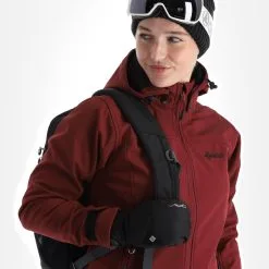 Kilpi, Ravia-W Softshell Skijacke Übergröße Damen Dark Rot -Icepeak Geschaft kilpi ravia w ac softshell jas plus size dames dark rood 22kilpi128v1 BI 05
